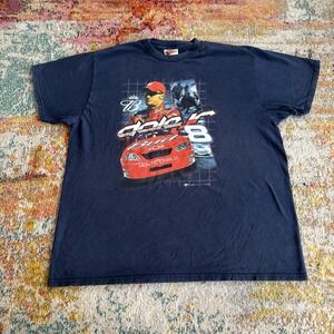 Vintage Winners Circle Dale Jr Budweiser T Shirt Mens XXL Blue NASCAR Graphic
